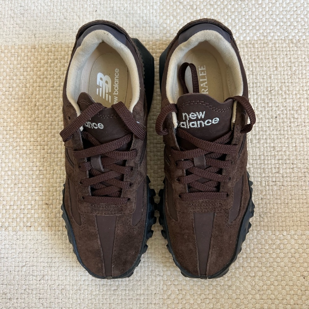 Brown new balance x Auralee shoes